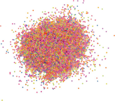 Confetti mici multicolore