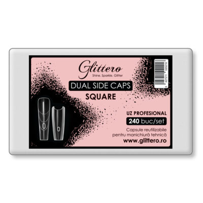 Dual Side Caps tips reutilizabil Square 240 buc